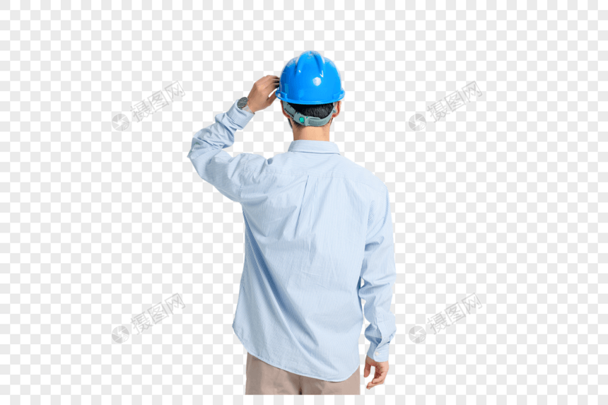 男性工程师背面图片