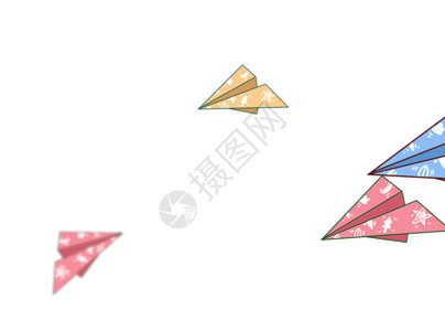 折纸风飞机纸飞机GIF高清图片