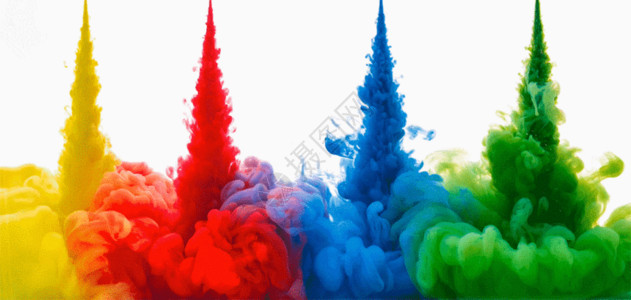 粉末色彩色彩液体流动素材gif高清图片