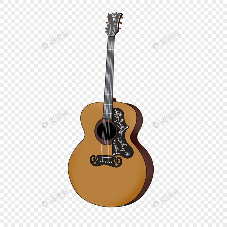 棕色古典吉他图片