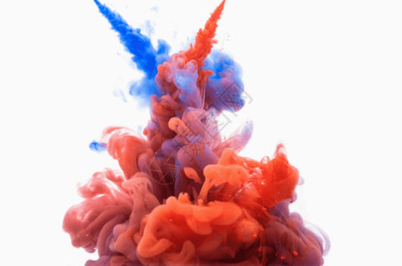 喷溅粉末艺术背景色彩液体流动素材gif高清图片