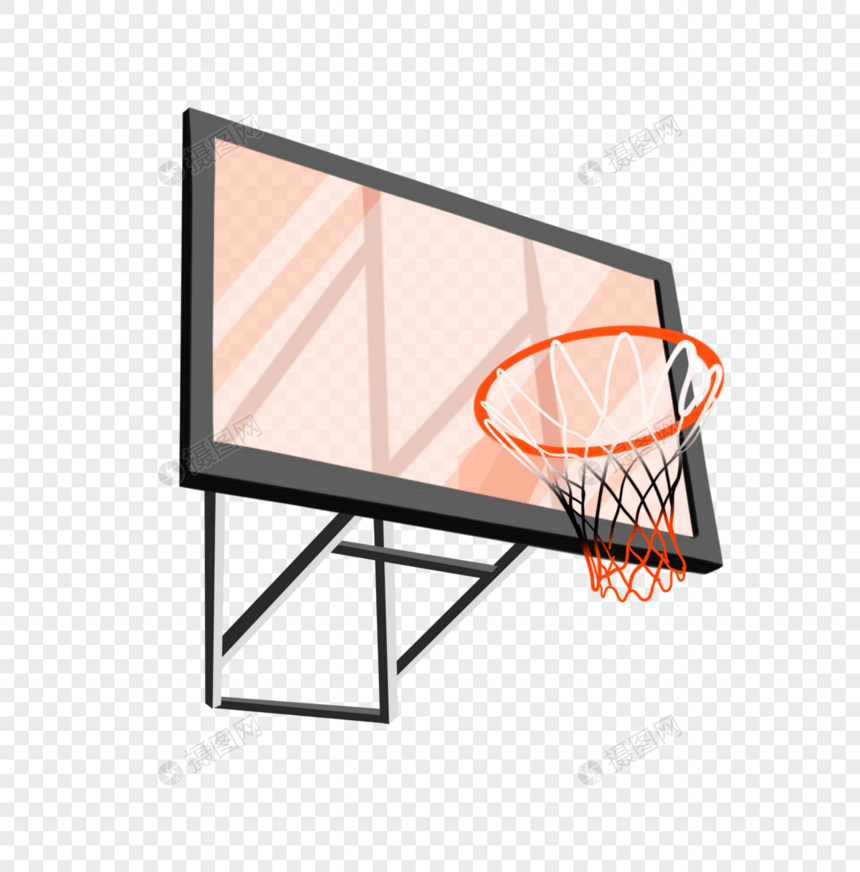 灰色篮球框图片