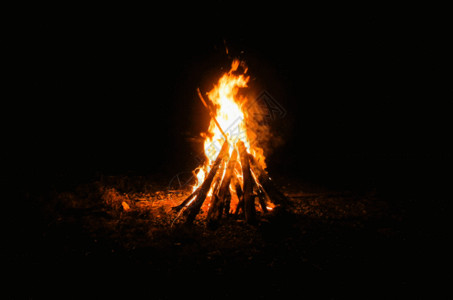 篝火gif火的晚会素材高清图片