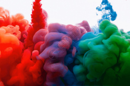 泡沫水色彩液体流动素材gif高清图片