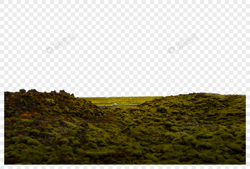 冰岛火山岩地质植被图片