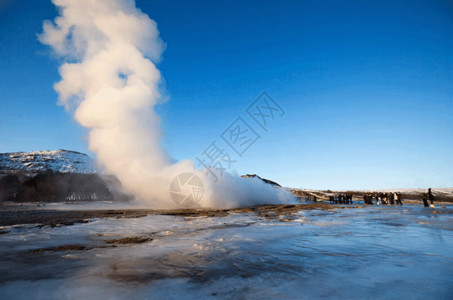 旅行冬天冰岛风光gif高清图片