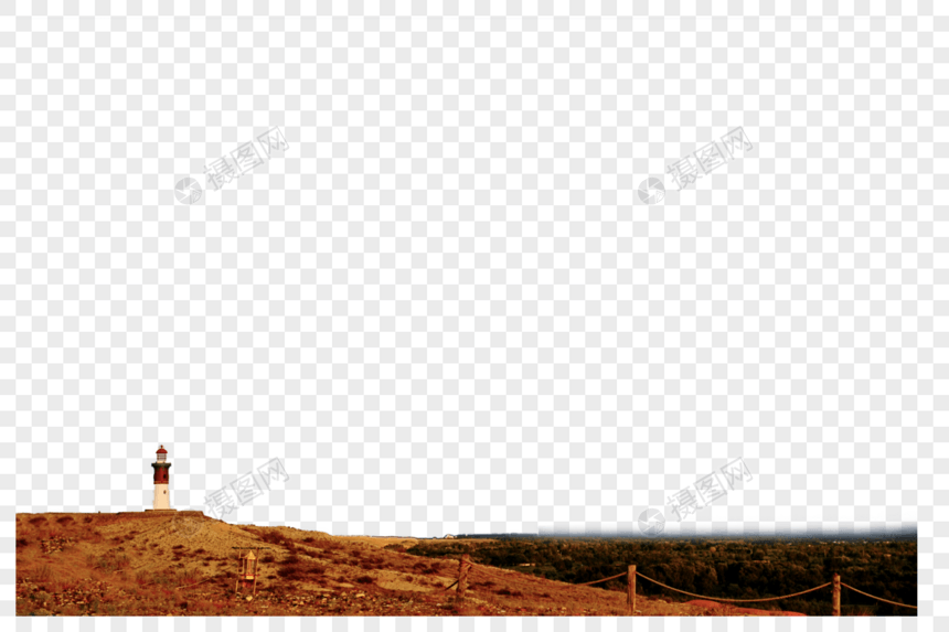 新疆五彩滩的灯塔图片