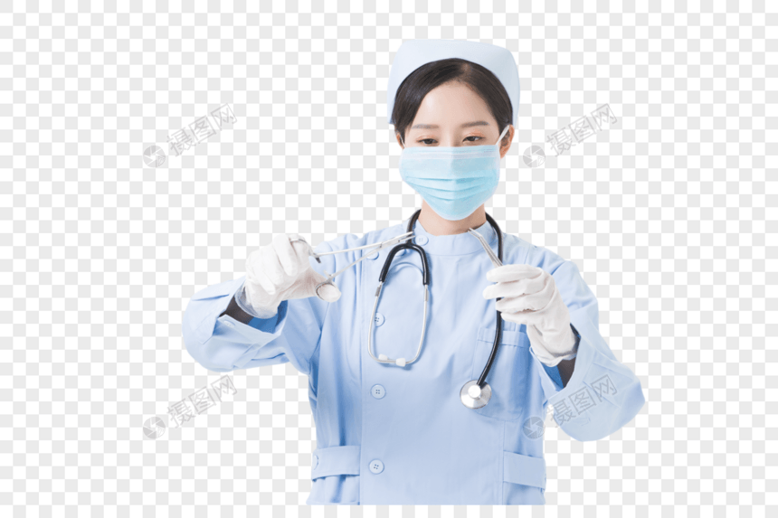 医生护士使用医疗器械图片