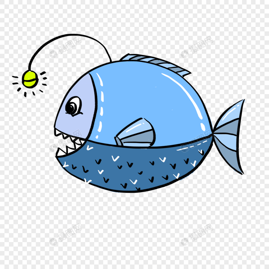 卡通海洋生物鱼免抠素材图片