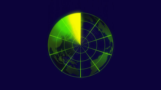 科技地球banner雷达扫描地球科技带通道gif高清图片