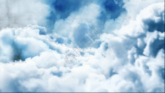 照片素材嘻哈唯美云层向前穿梭gif高清图片