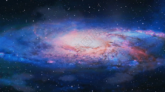 创意宇宙星空合成星空星云gif高清图片