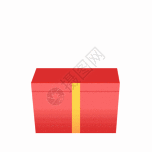 一箱红包金币GIF图片
