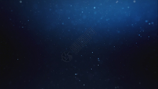 商机无限唯美蓝色粒子无限循环背景gif高清图片