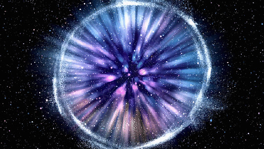紫色渐变色圆形粒子圆圈背景gif高清图片