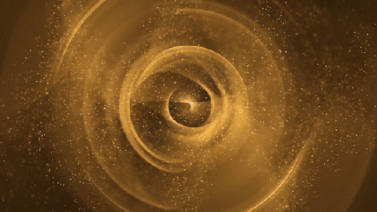 金色粒子光圈gif图片