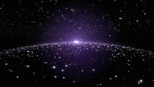 唯美星空粒子GIF图片