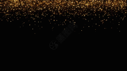 奢华大气金色粒子雨视频素材GIF高清图片