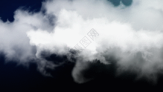 白云动画元素带透明度通道GIF图片