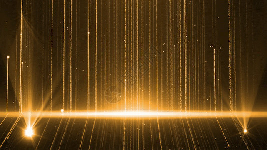 彩色光束效果金色大气粒子灯光聚光灯效果视频gif高清图片