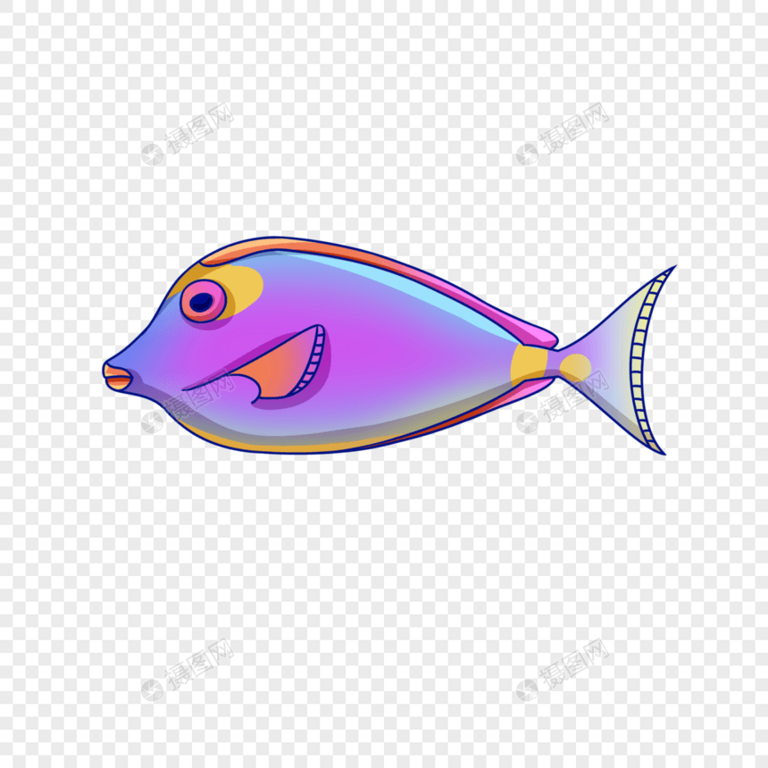 一条彩色的鱼