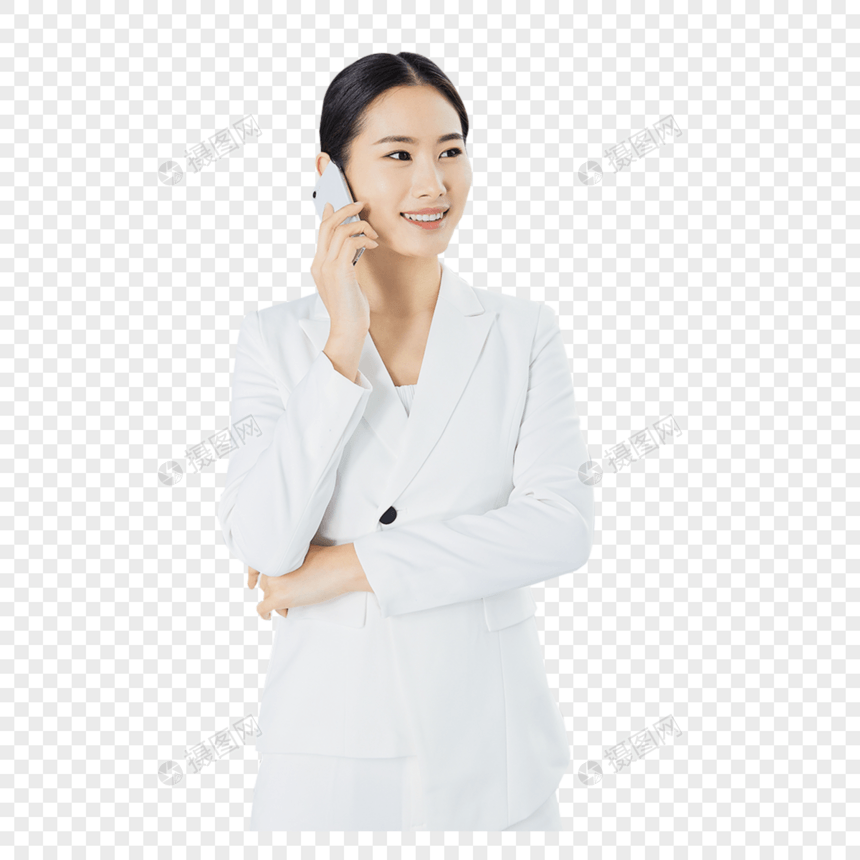 职场女性电话沟通图片