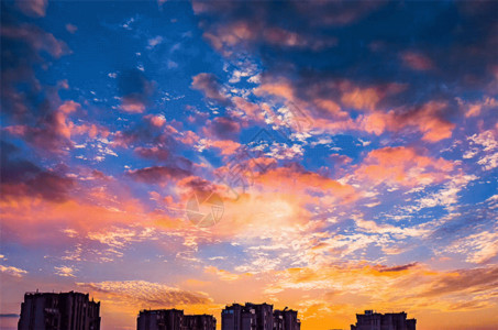 自然美夕阳五彩斑斓gif高清图片