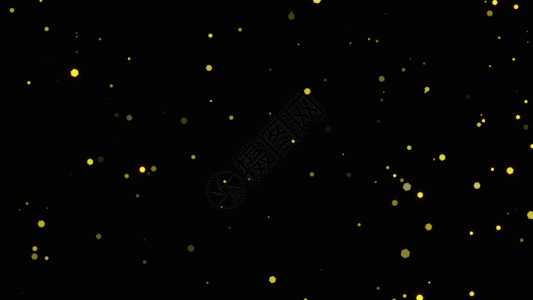 金色粒子动画GIF图片