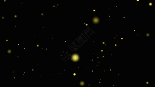 黑色颗粒背景金色粒子颗粒GIF高清图片