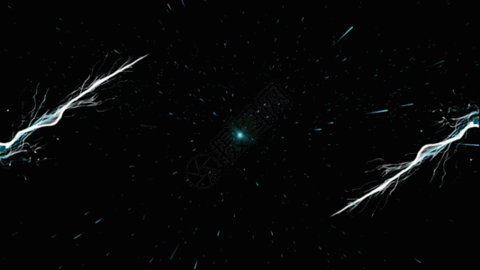 粒子线条交织爆炸动画GIF图片