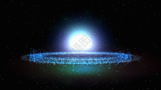 粒子光环旋转宇宙星空粒子动画GIF高清图片