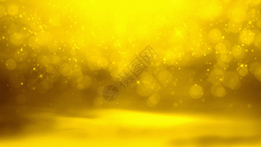 金色粒子下落动画GIF图片