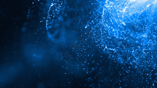 分子结构网状蓝色科技线条粒子GIF高清图片