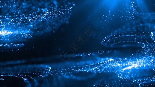 粒子网状蓝色科技线条粒子GIF高清图片