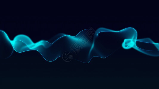 金沙粒子动画蓝色丝绸动画背景GIF高清图片