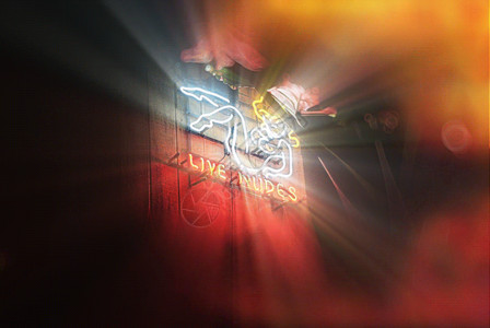 城市抽象酒吧美女霓虹灯gif动图高清图片
