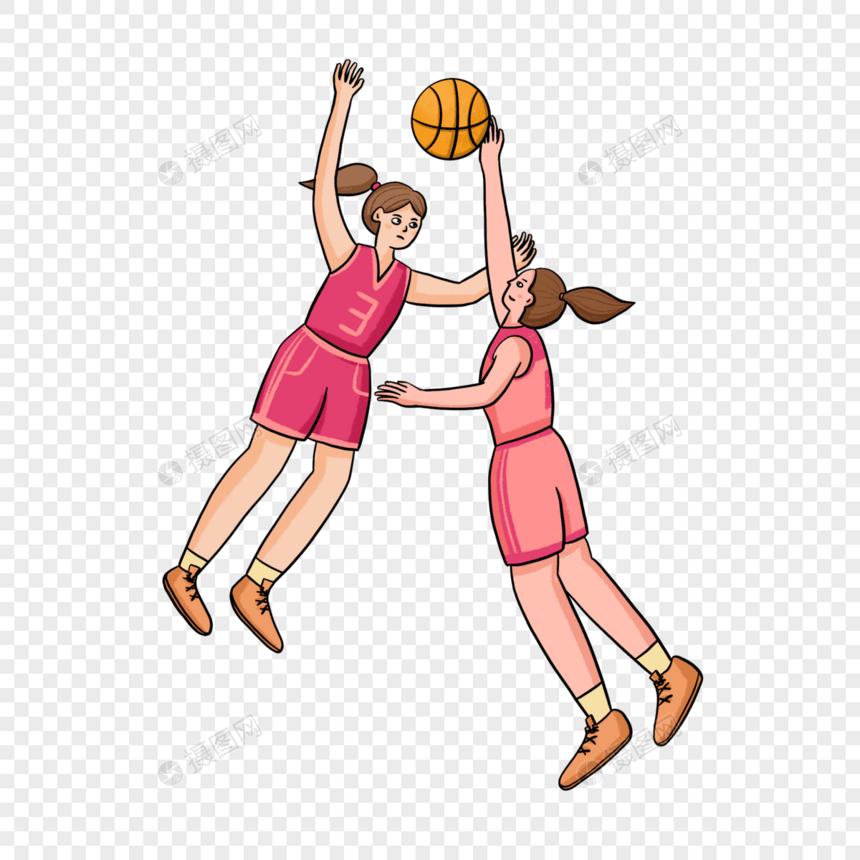 女子篮球运动比赛图片