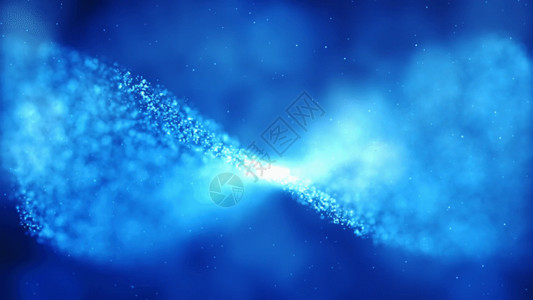蓝白流星雨蓝色粒子背景GIF高清图片