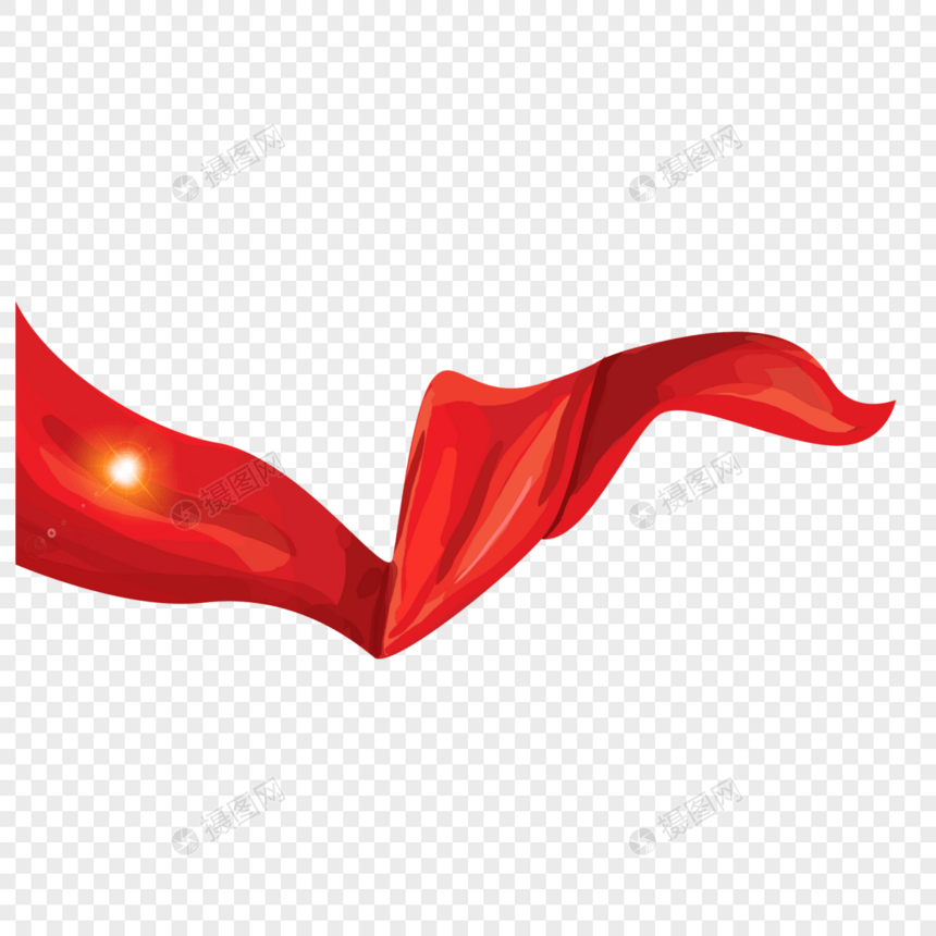 党政党建红色飘带丝带图片