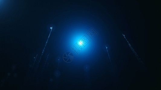 粒子线条上升蓝色光线上升动画GIF高清图片