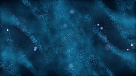 星星和球蓝色粒子动画GIF高清图片