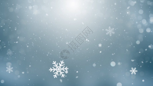 白色木门粒子雪花动画GIF高清图片