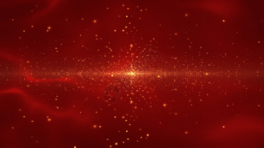 大气金色粒子GIF图片
