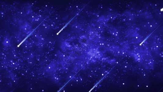 紫色流星动态唯美星空流星划过GIF高清图片