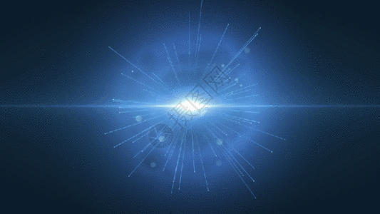 蓝色唯美动态光束粒子GIF图片