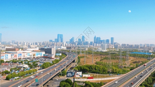 延时苏州城市交通GIF高清图片