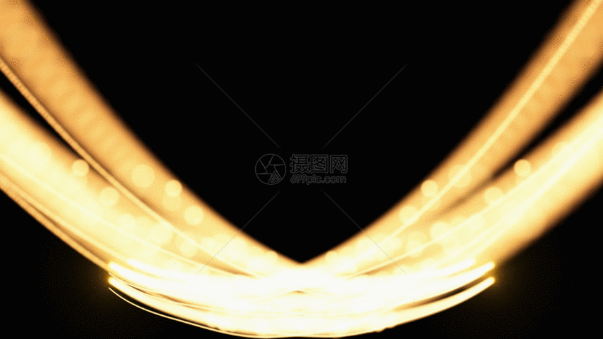 大气金色粒子GIF图片