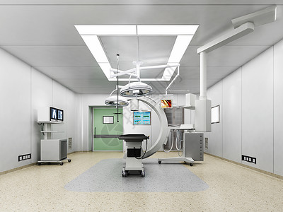 手术室走廊3d医疗场景设计图片