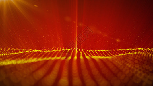 红色粒子光线动画GIF高清图片
