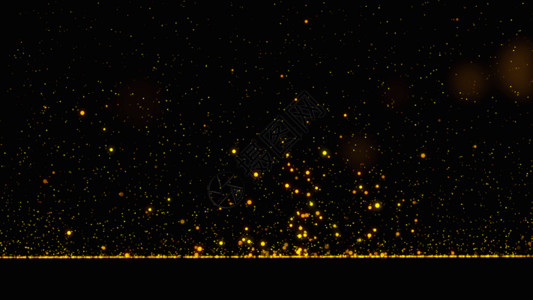 金色粒子动画上升GIF粒子动态高清图片素材